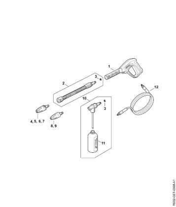 Imagem de Pistola, Tubo de pulverização RE 90.0