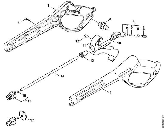 Lavadora de alta pressão eléctrica (RE) RE 900 KM Pistola da marca Stihl