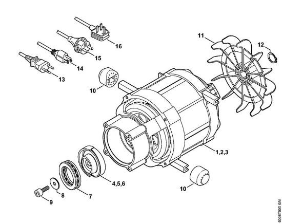 Lavadora de alta pressão eléctrica (RE) RE 98 Motor eléctrico, Linha de conexão da marca Stihl