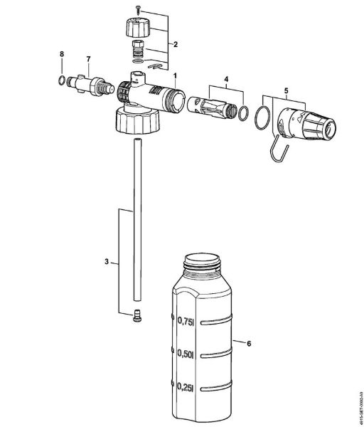 Lavadora de alta pressão eléctrica (RE) RE 98 Tubeira para espuma   06/2019 da marca Stihl