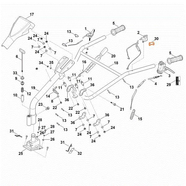 Imagem de A - Guiador MH 600.1