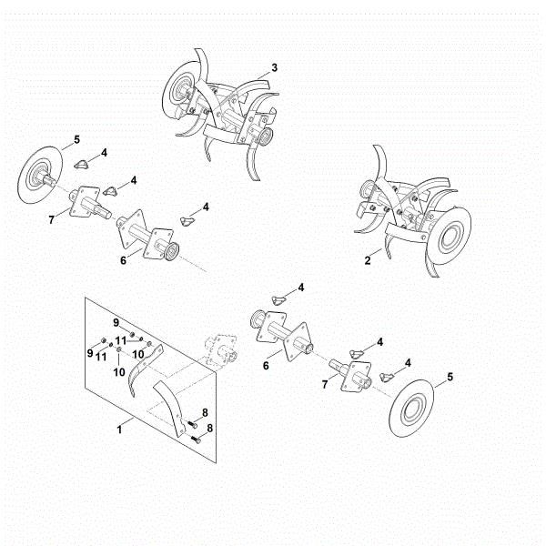 Imagem de F - Conjunto de cavar MH 600.1