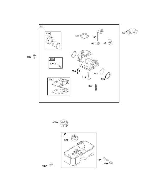 B&S - 09â  09D902-2096-B1 E - Carburador, alimentação de combustível da marca Stihl