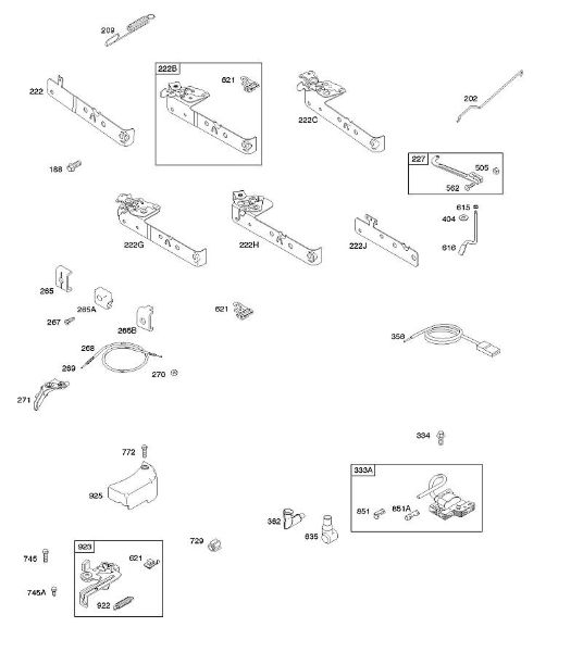 B&S - 09â  09T602-0110-H1 C - Travão, elementos de comando, mola do regulador, ignição da marca Stihl