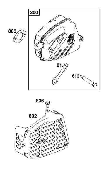 B&S - 10â  100602-0036-H5 I - BLOCO DOS GASES DE ESCAPE da marca Stihl