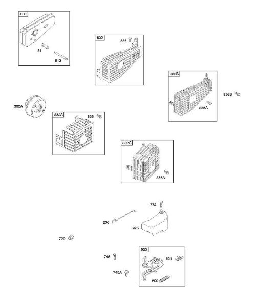 B&S - 10â  10D902-0132-B1 C - Travão, sistema de escape da marca Stihl