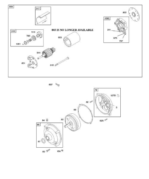 B&S - 11â  110412-0153-E1 E - Motor de arranque eléctrico, redução de engrenagem da marca Stihl