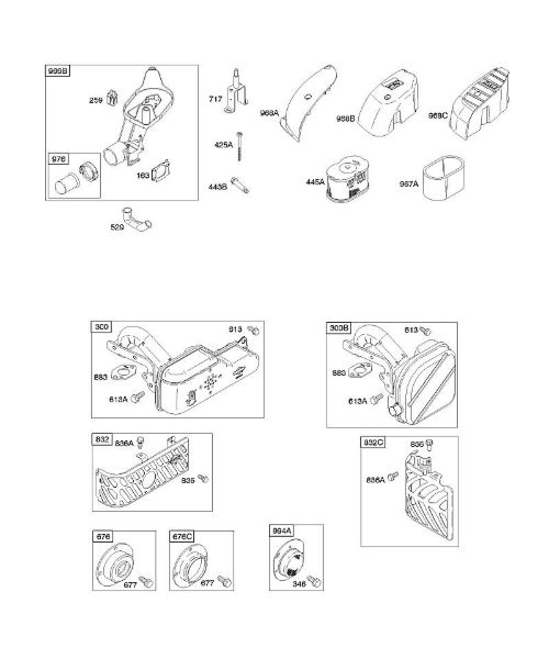B&S - 12â  122672-0134-E1 A - Filtro de ar, sistema de escape da marca Stihl