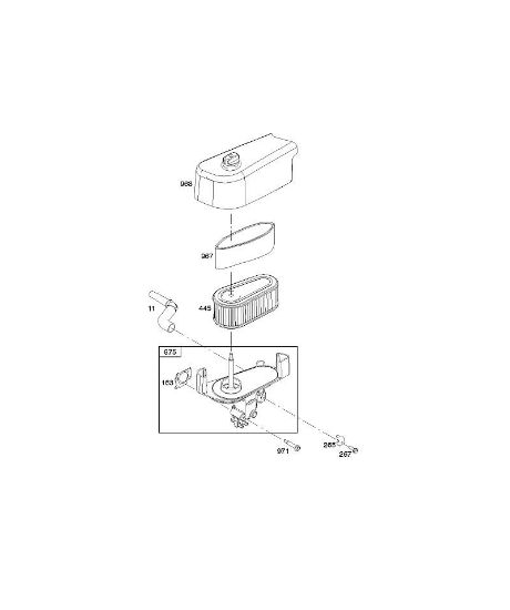 B&S - 12â  122Q02-0146-B1 A - Filtro de ar da marca Stihl