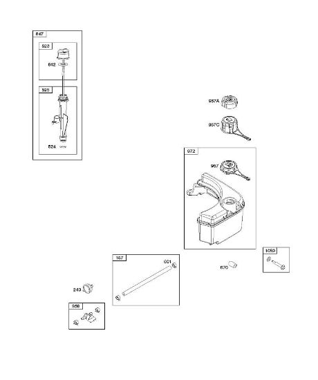 B&S - 12â  122Q02-0147-B1 H - Alimentação de combustível, lubrificação da marca Stihl