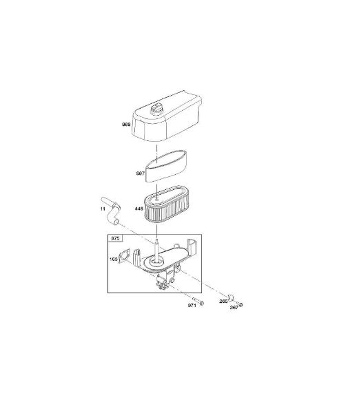 B&S - 12â  122Q02-0162-H1 A - Filtro de ar da marca Stihl