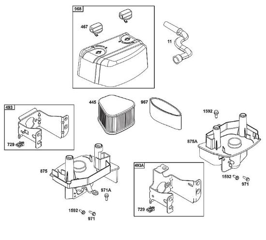 B&S - 12â  123P02-0067-H1 A - BLOCO DO FILTRO DE AR da marca Stihl