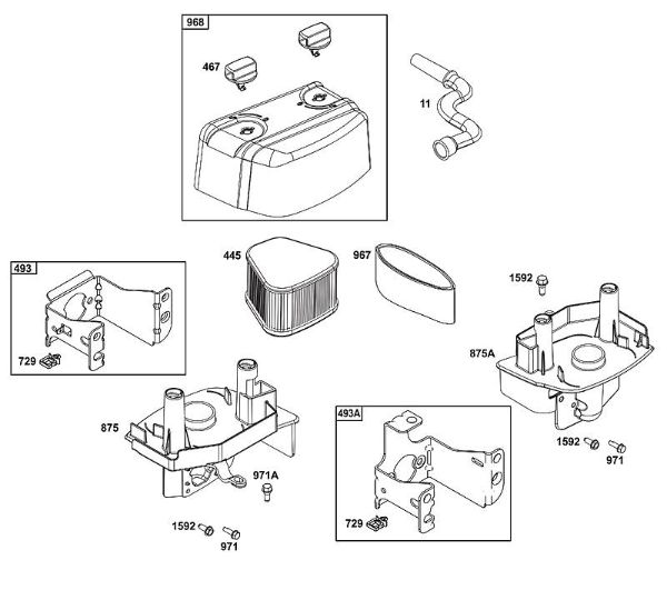B&S - 12â  123P02-0067-H1 A - BLOCO DO FILTRO DE AR da marca Stihl