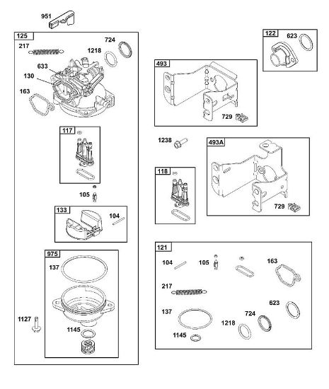 B&S - 12â  123P02-0067-H1 C - BLOCO DO CARBURADOR da marca Stihl