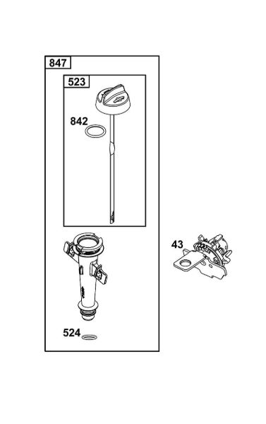 B&S - 12â  125P02-0087-F1 L - BLOCO DA LUBRIFICAÃ‡ÃƒO da marca Stihl