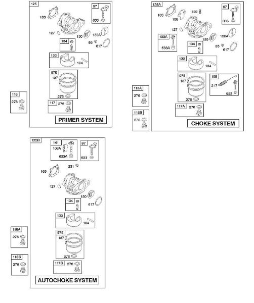 B&S - 12â  126T07-6679-H1 D - Carburador da marca Stihl
