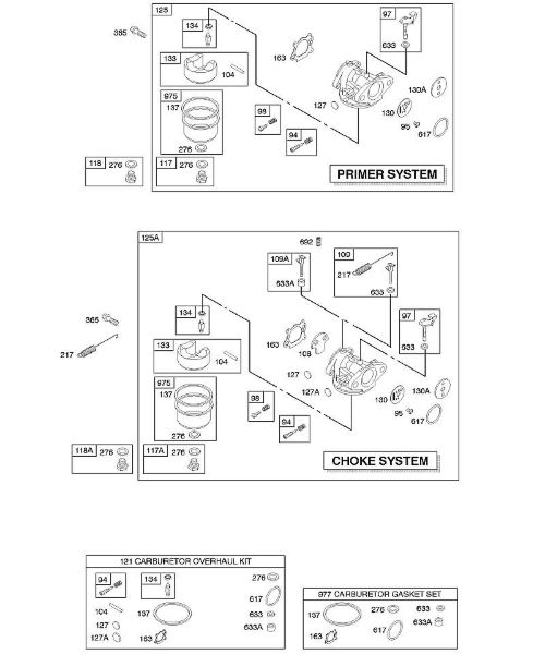 B&S - 12â  127802-1766-B1 E - Carburador da marca Stihl
