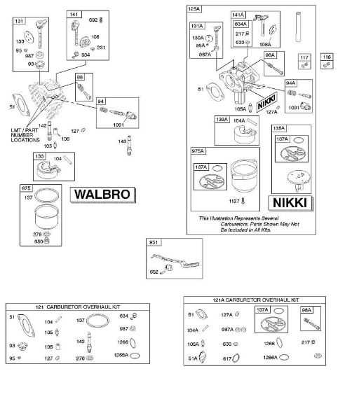 B&S - 21â  217902-0119-E1 D - Carburador, jogo â€“ revisão do carburador da marca Stihl