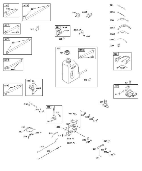 B&S - 21â  21A902-0171-E1 I - Alimentação de combustível, mola do regulador, ignição da marca Stihl