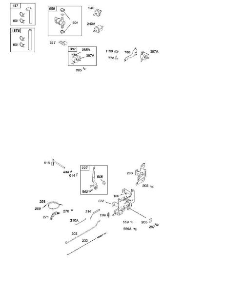 B&S - 21â  21B807-0114-B1 E - Elementos de comando, alimentação de combustível, mola do regulador da marca Stihl