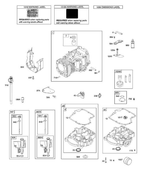 B&S - 21â  21R807-0012-B5 F - Cilindro, cárter do motor, lubrificação, enchimento do óleo da marca Stihl