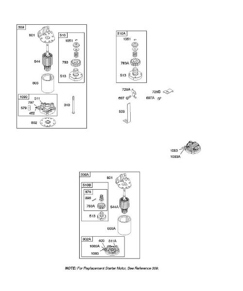 B&S - 28â  286707-1185-E1 F - Motores de arranque eléctrico da marca Stihl