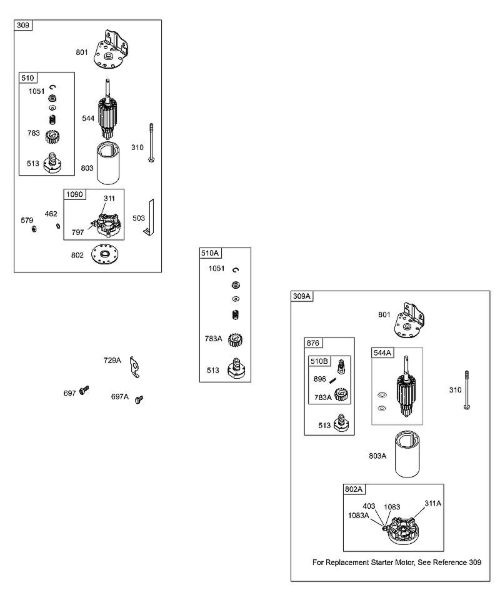 B&S - 28â  28S707-1149-E1 G - Motores de arranque eléctrico da marca Stihl