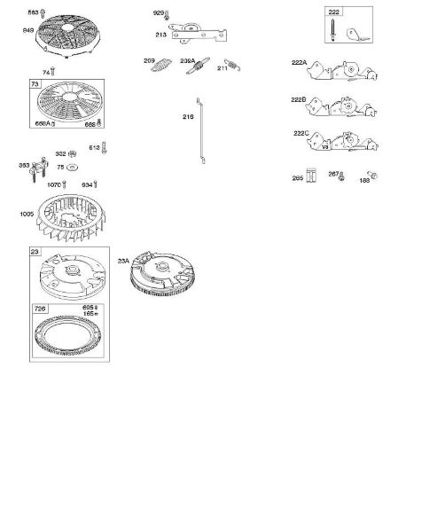 B&S - 40â  401577-3130-B1 H - Roda volante, regulador da marca Stihl