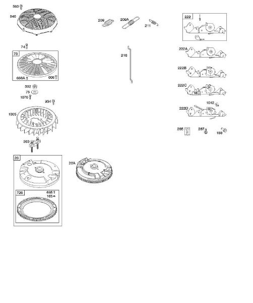 B&S - 40â  405577-0112-E1 H - Roda volante, regulador da marca Stihl
