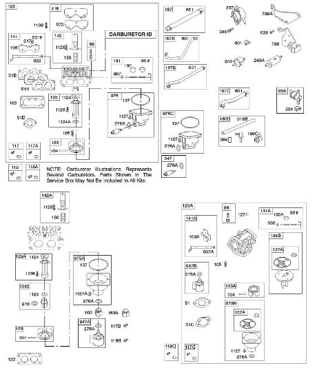 B&S - 40â  407777-0117-E1 D - Carburador, alimentação de combustível da marca Stihl