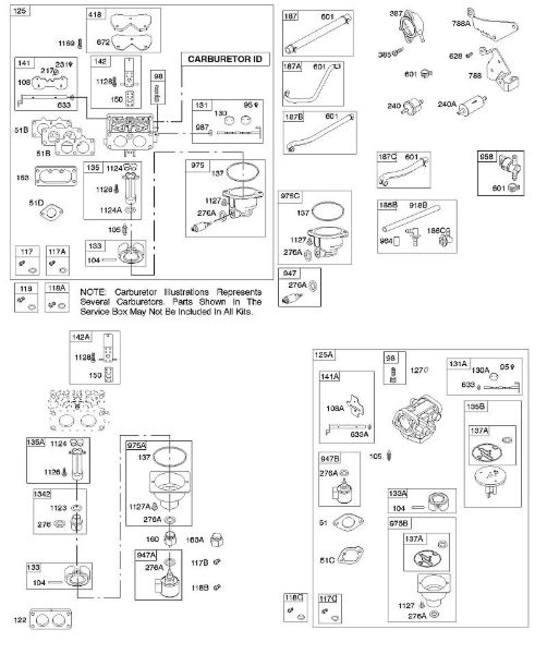 B&S - 40â  407777-0117-E1 D - Carburador, alimentação de combustível da marca Stihl