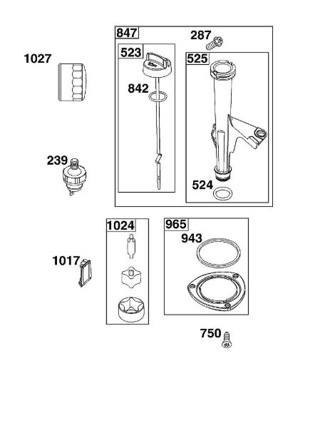 B&S - 44â  44N677-0017-B5 J - BLOCO DA LUBRIFICAÃ‡ÃƒO da marca Stihl