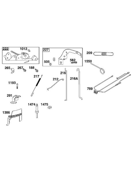B&S - 44â  44S977-0046-G1 D - BLOCO DO ELEMENTO DE COMANDO da marca Stihl