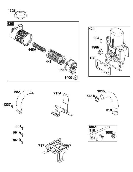 B&S - 49â  49E877-0021-G1 A - BLOCO DO FILTRO DE AR da marca Stihl