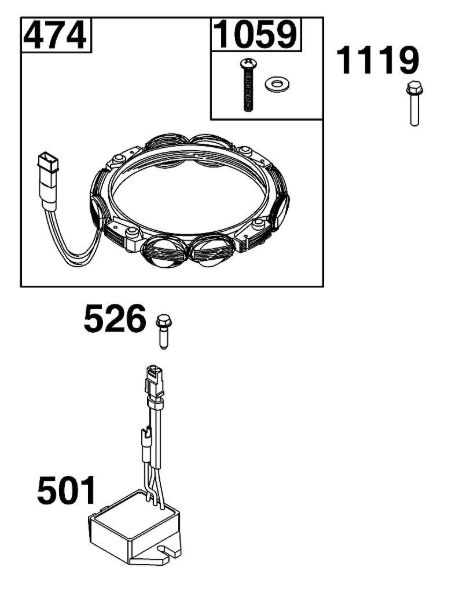 B&S - 49â  49T877-0046-G1 B - BLOCO DO GERADOR da marca Stihl