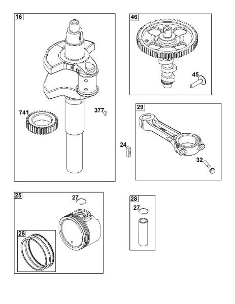 B&S - 61â  61G877-0014-J1 F - BLOCO DA CAMBOTA da marca Stihl