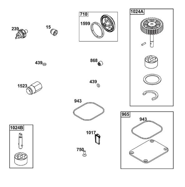 B&S - 61â  61G877-0014-J1 L - BLOCO DA LUBRIFICAÃ‡ÃƒO da marca Stihl