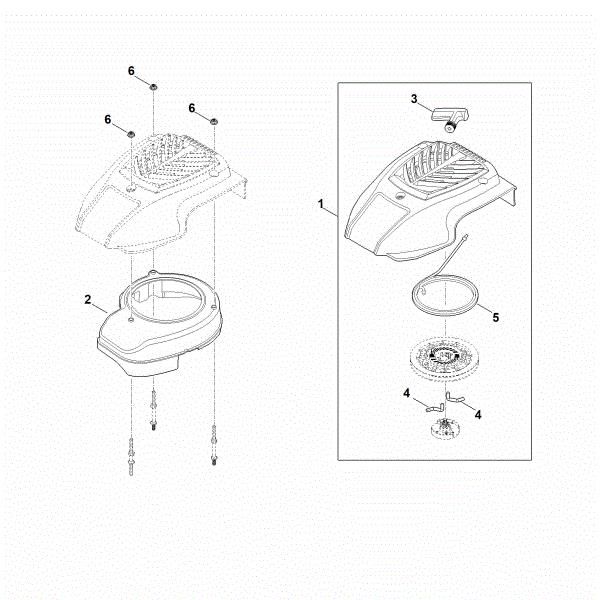 Imagem de K - Sistema de arranque, cárter do ventilador EVC 200.0 (EVC200-0001)