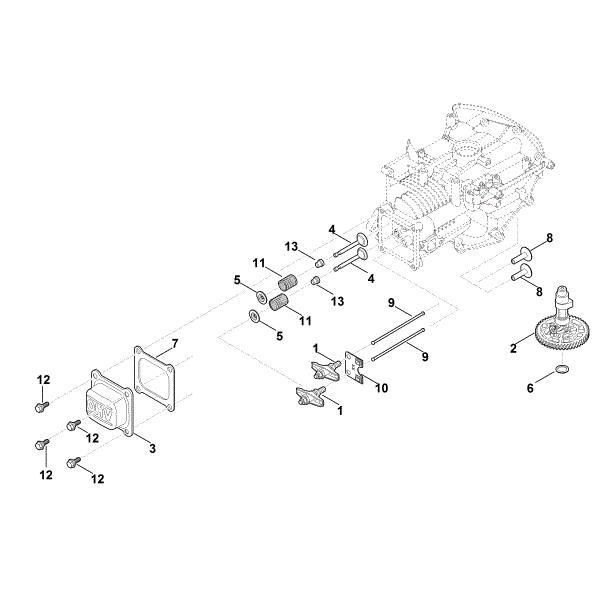 Imagem de H - Veio de excêntricos, válvulas EVC 200.1 (EVC200-0002)