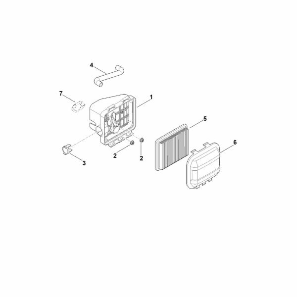 Imagem de B - Filtro de ar EVC 200.3 C (EVC200-0005)