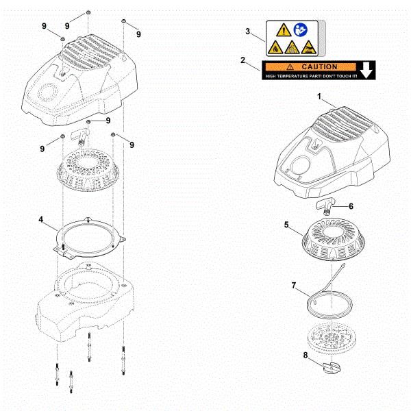 Imagem de K - Sistema de arranque, cárter do ventilador EVC 2000.0 (EVC2000-0001)