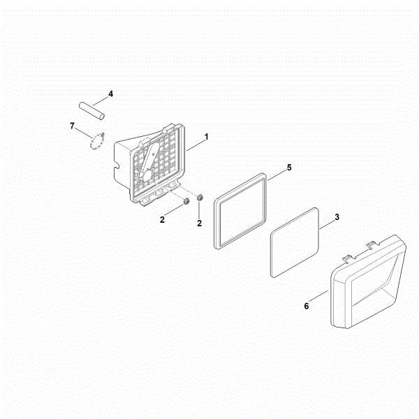 Imagem de B - Filtro de ar EVC 300.0 E (EVC300-0002)