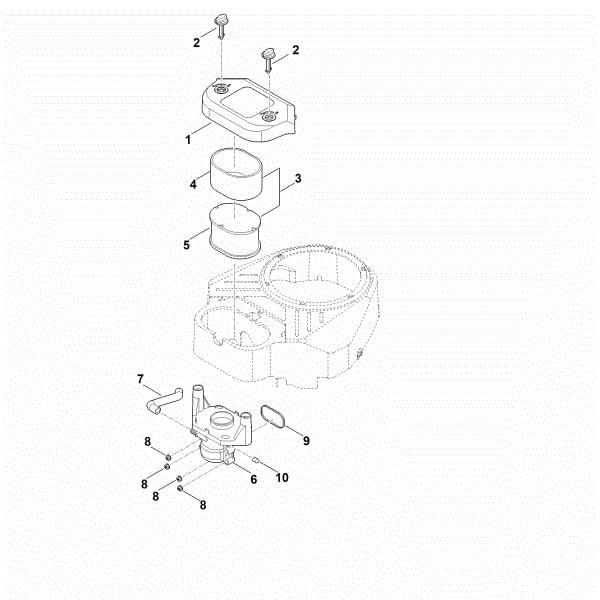 Imagem de B - Filtro de ar EVC 8000.0 (EVC8000-0001)