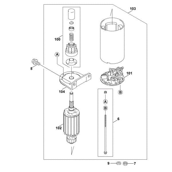 Imagem de L1 - Motor de arranque FH580V-AS51