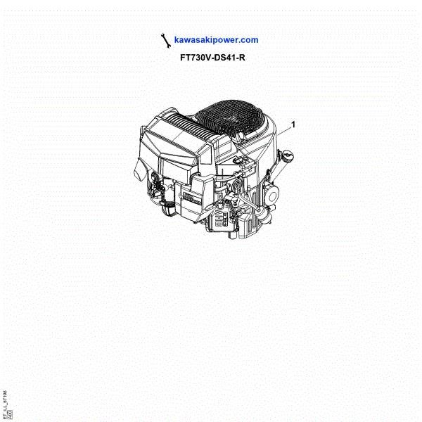 Imagem de A - Peças sobressalentes do motor FT730V-DS41-R