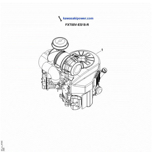 Imagem de A - Peças sobressalentes do motor FXT00V-ES18-R