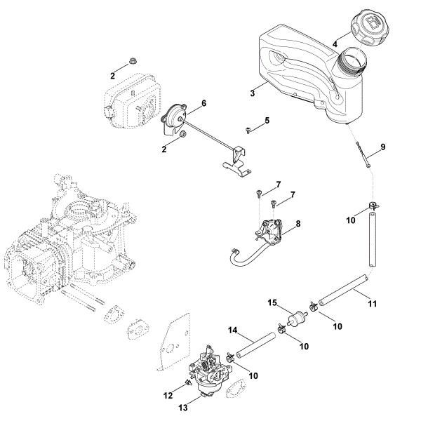 Imagem de G - Carburador, conduta do combustível XT-6 (XT149-0213)