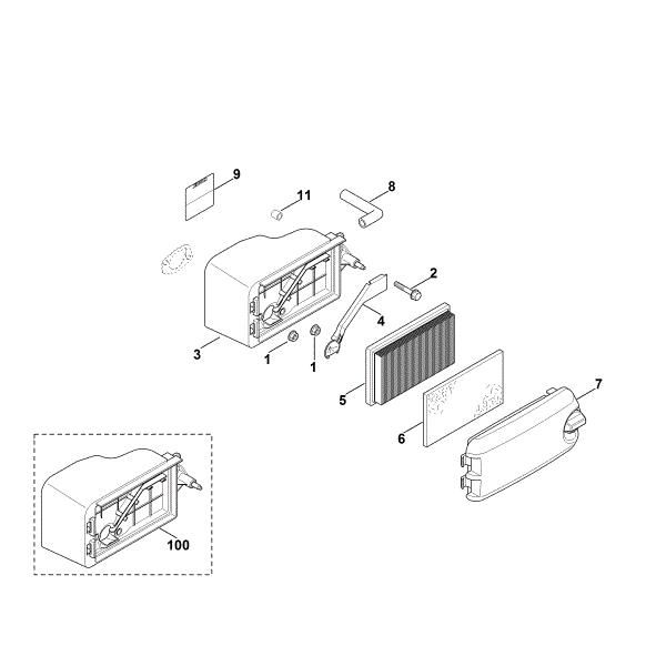 Imagem de B - Filtro de ar XT-675 (XT675-2046)