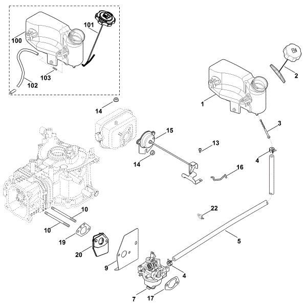 Imagem de G - Carburador, conduta do combustível XT-675 (XT675-2046)