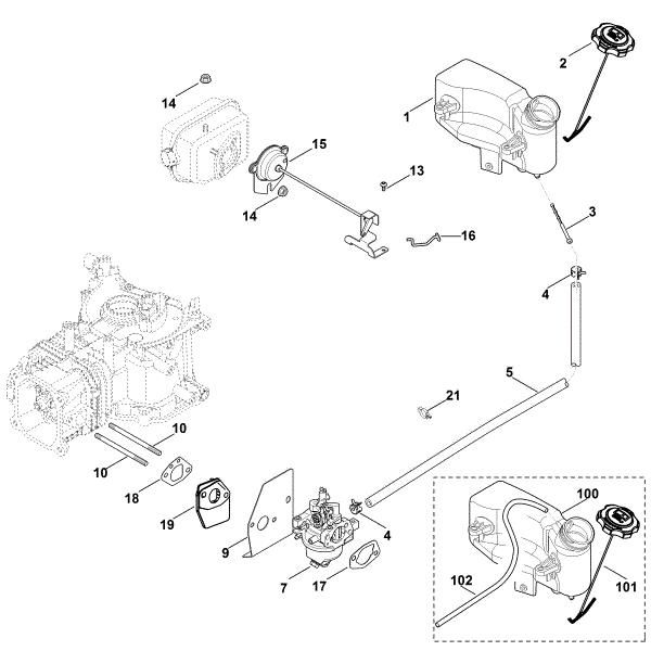Imagem de G - Carburador, conduta do combustível XT-675 (XT675-3052)